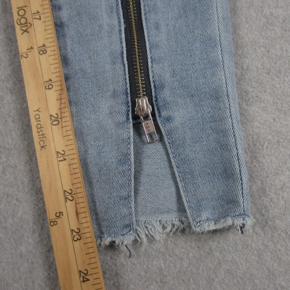 7 For All Mankind Jeans Girls 14 Luxe‎ Vintage Ankle Skinny Zip Front Moto Denim